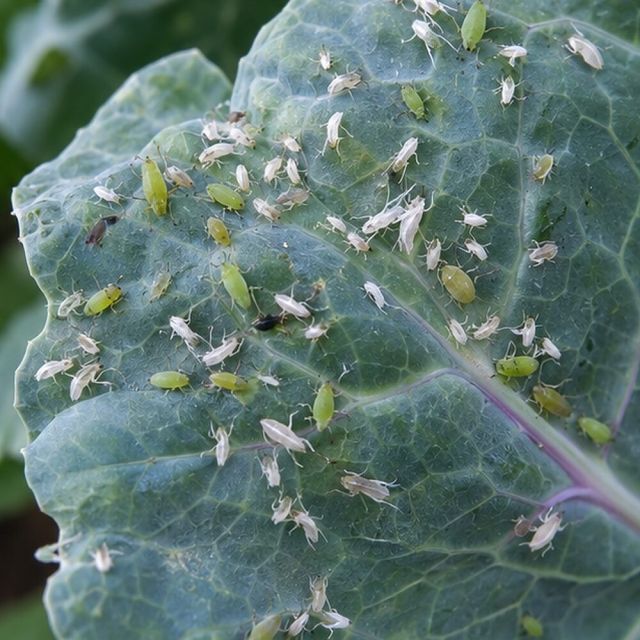Pale moulted skins scattered on the leaves.