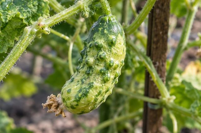 Small, mottled, knobbly fruit.