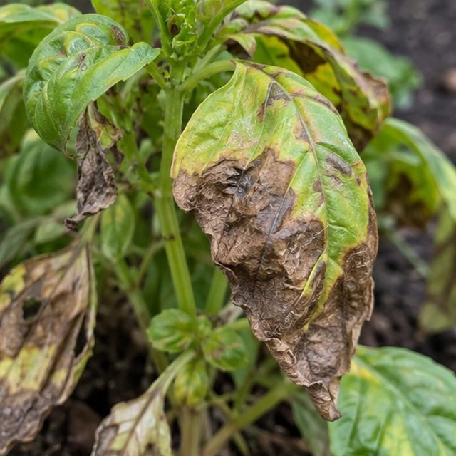 Patches brown and leaves collapse.