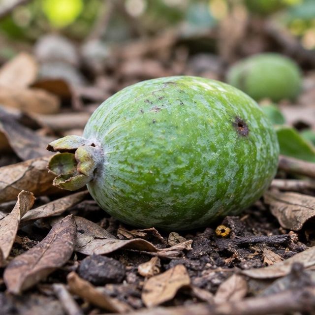 Unripe fruit falls from the tree.