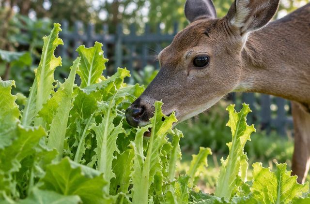 Deer tear shoots at up to 1.5 m (5 ft), leaving ragged ends.
