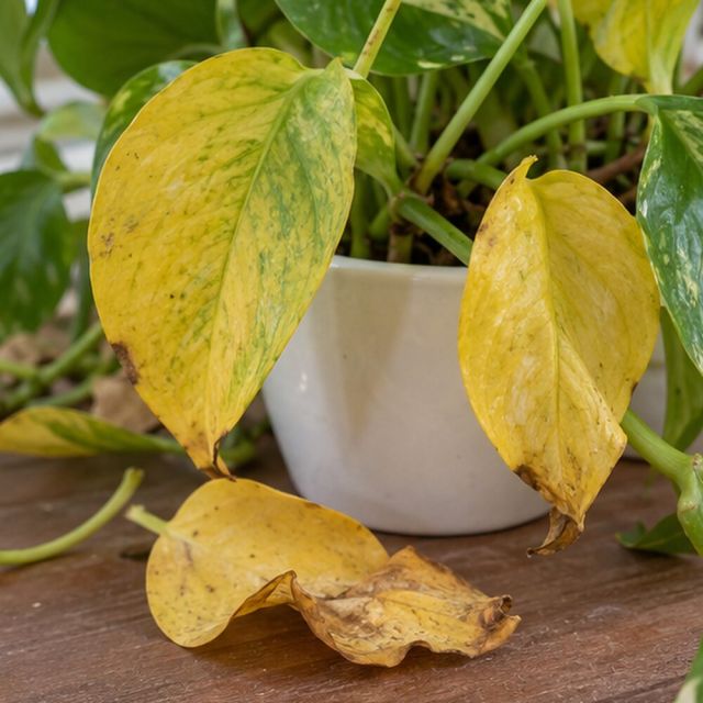 Leaves yellow and drop.