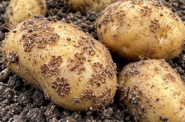 Common scab is worse in alkaline or freshly limed soil.