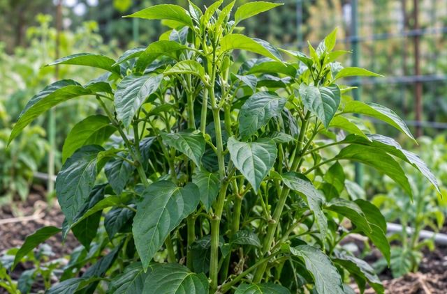 Plants grow on and on without budding.