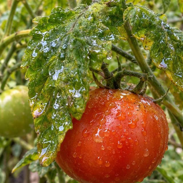 Honeydew coats leaves and fruit below.
